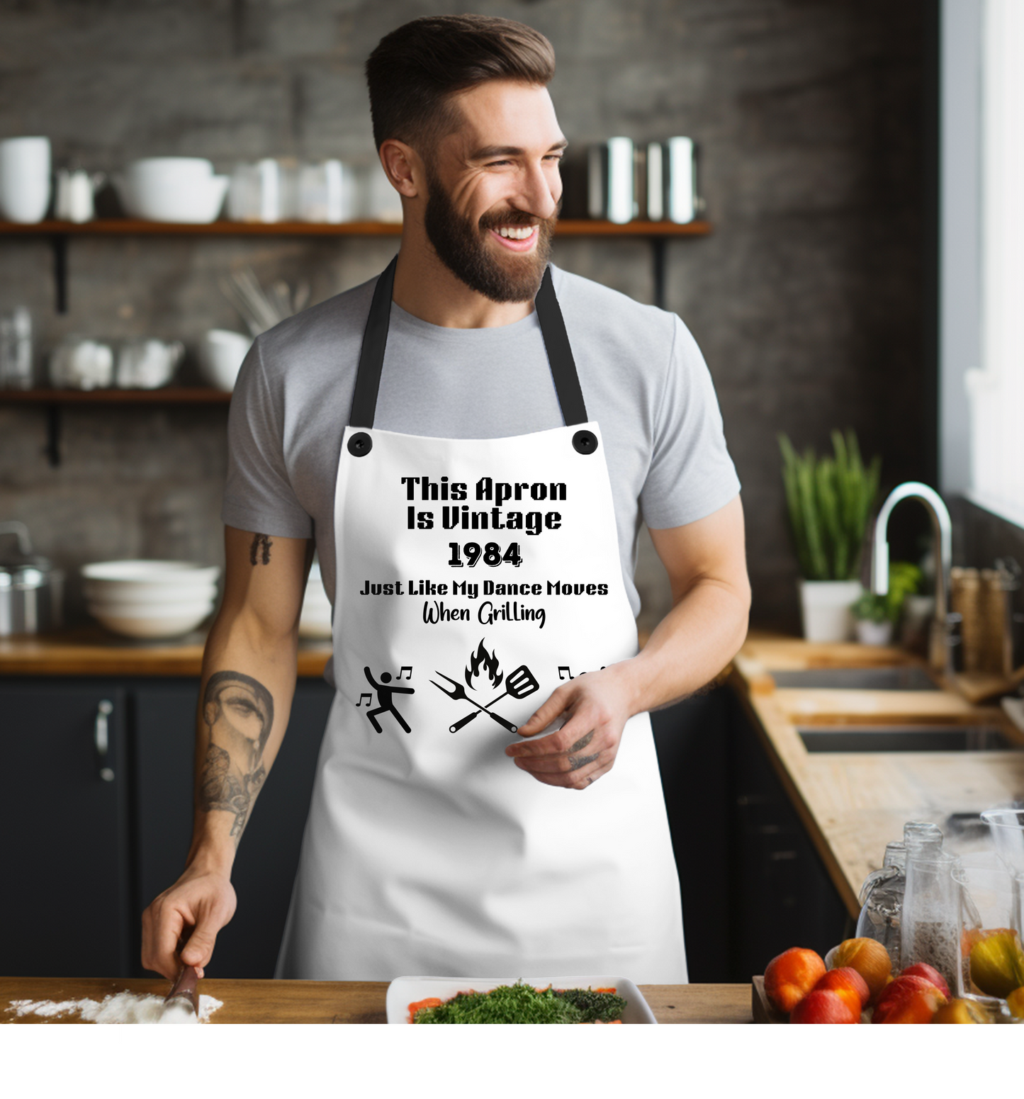 Novelty  Funny Apron, 40th birthday gift, gift for him, Father's Day gift