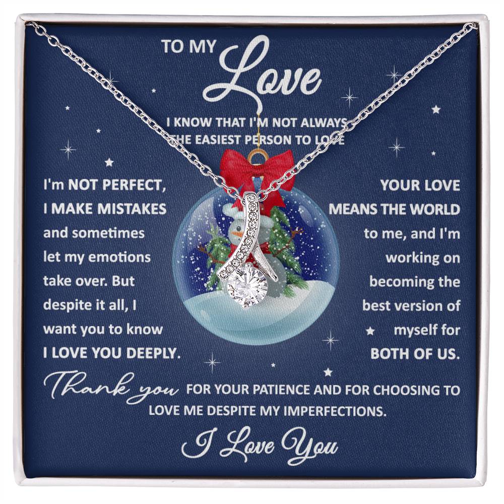 Your Love Means The World - Gift for wife- Gift For Soulmate- Holiday Present For Lover- Pendant Necklace