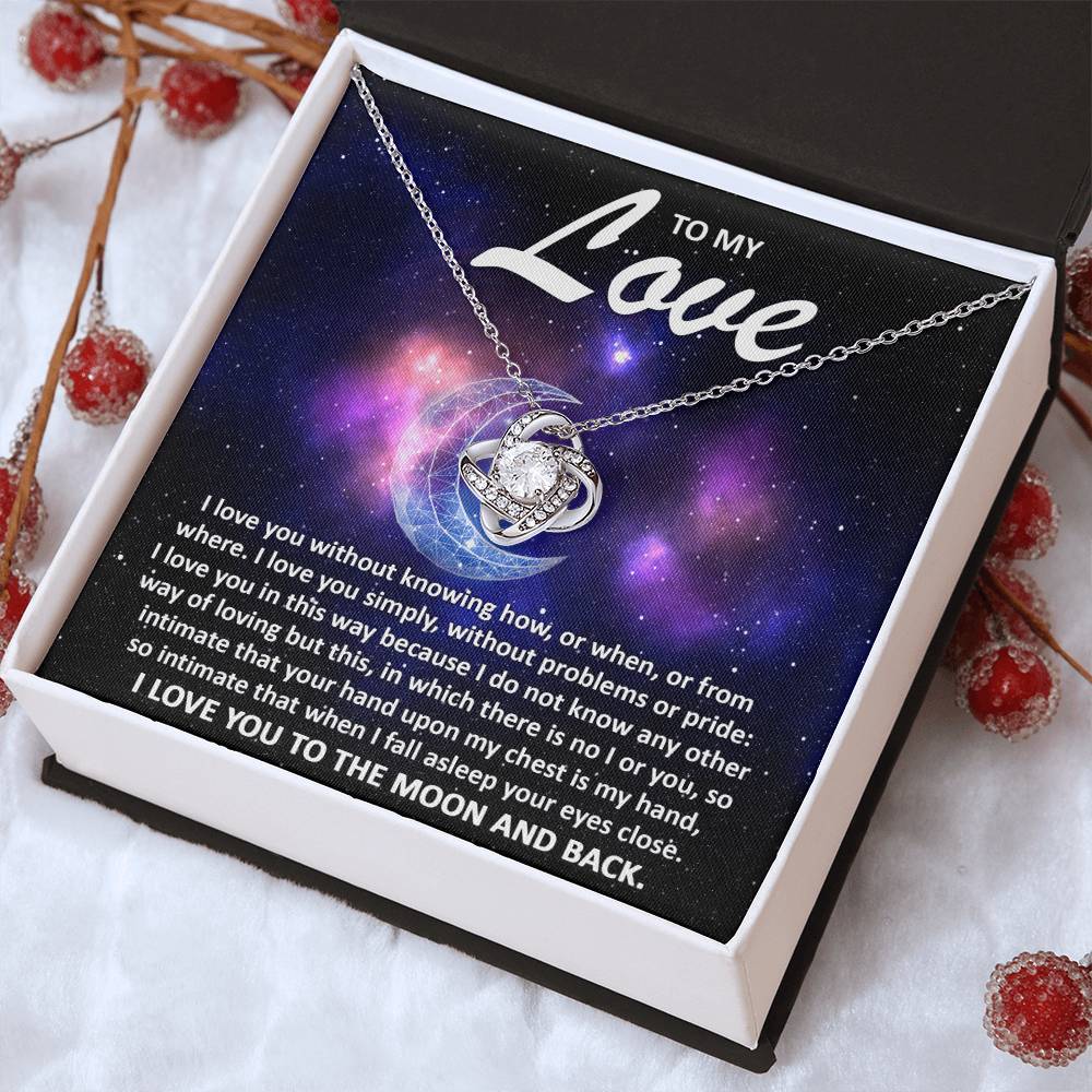 Love Knot Necklace: A Gift of Unbreakable Bond- Gift for Soulmate, Gift For Wife