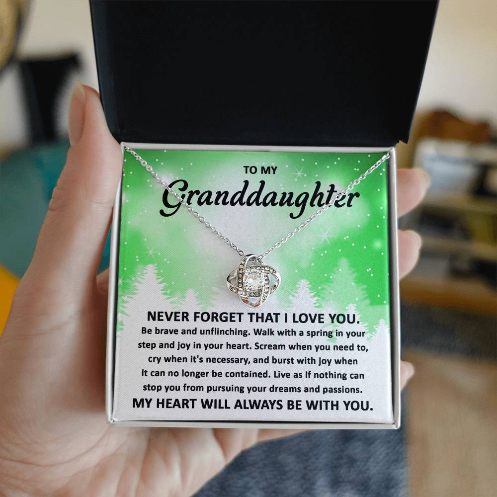 My Heart Will Always Be With You- Gift For Granddaughter