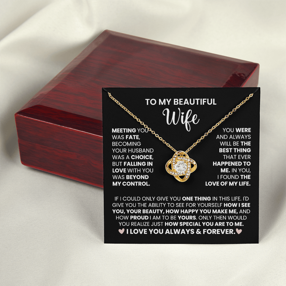 Romantic Love Knot Necklace – The Perfect Gift For Wife, For Soulmate