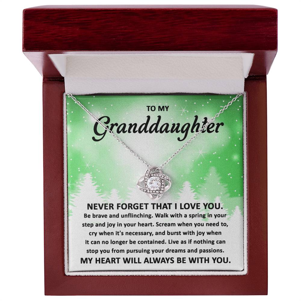 My Heart Will Always Be With You- Gift For Granddaughter