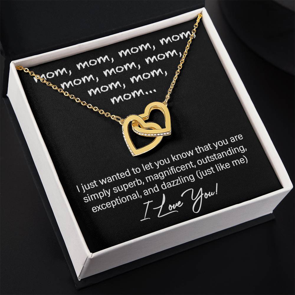 I Love You, Mom. Gift For Mother, Gift For Mom