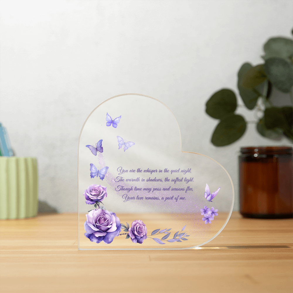 Whispers of Love: Butterfly & Rose Memorial Plaque – In Loving Memory of Those We Hold Dear