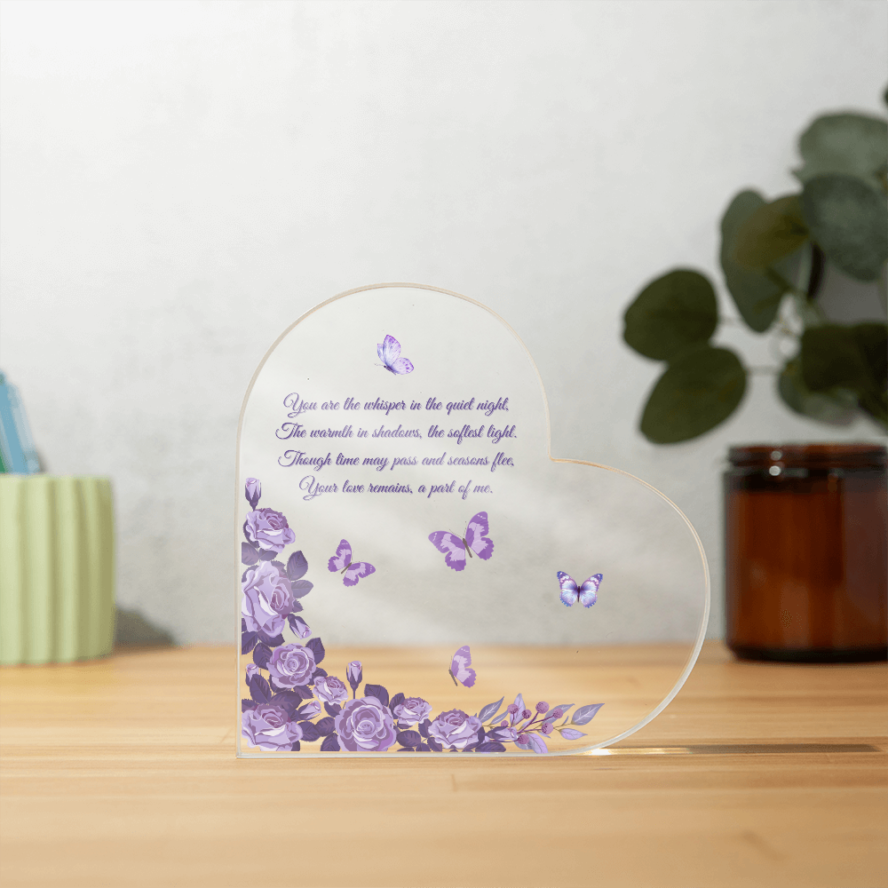 In Loving Memory: A Timeless Tribute Plaque – For Loved Ones We Hold Dear. Gift For Mom