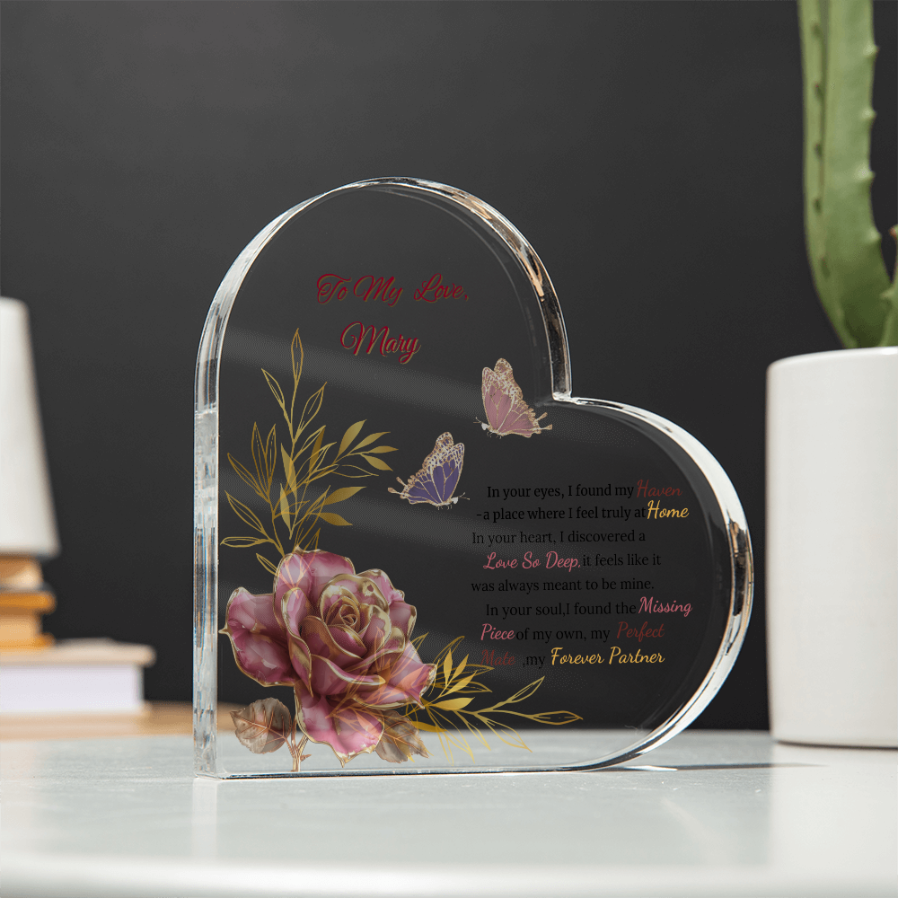 Heartfelt Devotion: A Message Plaque for Your Love- Gift For Wife, Gift For Soulmate