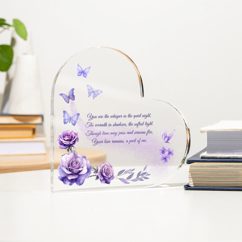 Whispers of Love: Butterfly & Rose Memorial Plaque – In Loving Memory of Those We Hold Dear