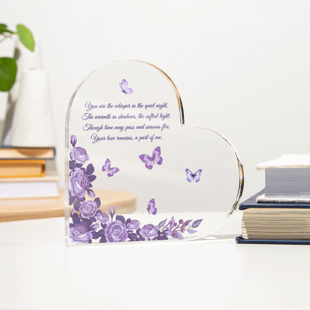 In Loving Memory: A Timeless Tribute Plaque – For Loved Ones We Hold Dear. Gift For Mom