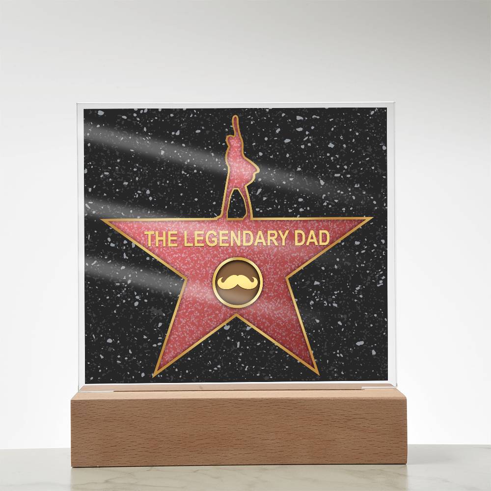 Printed Square Acrylic Plaque, Gift For Dad, Gift for Father, Father's Day Gift