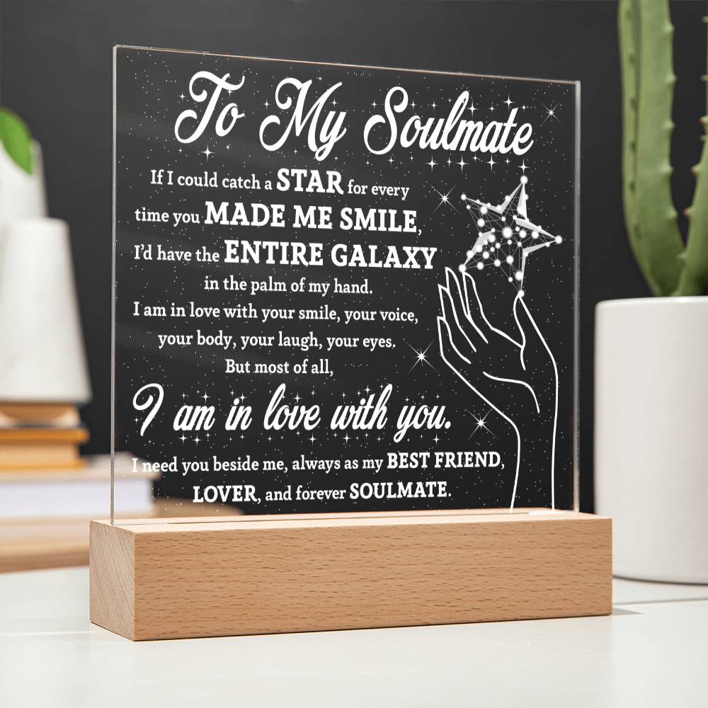 I Am In Love With You- Acrylic Square Plaque