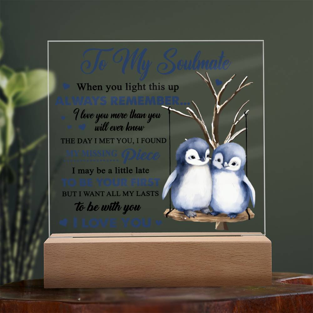 I Want To Be Your Last- Acrylic Square Plaque- Gift For Soulmate