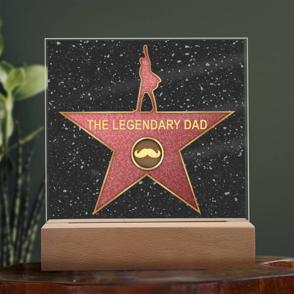 Printed Square Acrylic Plaque, Gift For Dad, Gift for Father, Father's Day Gift