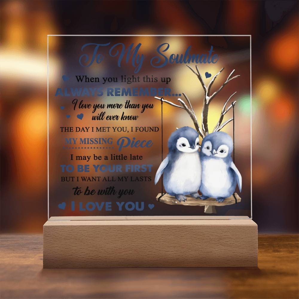 I Want To Be Your Last- Acrylic Square Plaque- Gift For Soulmate