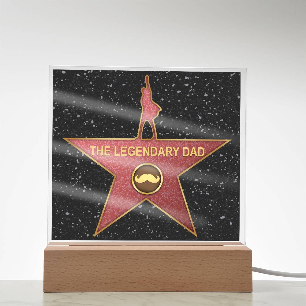 Printed Square Acrylic Plaque, Gift For Dad, Gift for Father, Father's Day Gift