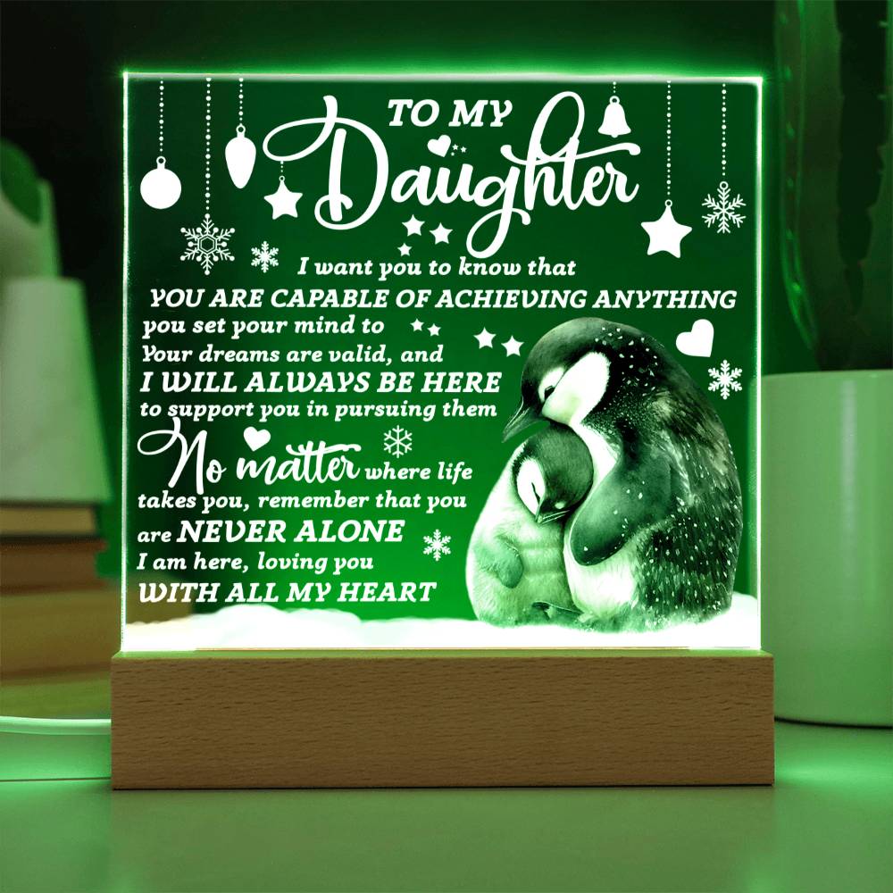 Mother and Child - Acrylic Square Plaque - Gift For Daughter