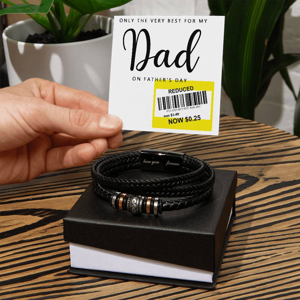 Vegan Leather Bracelet, Gift For dad, Gift for Father, Father's Day Gift