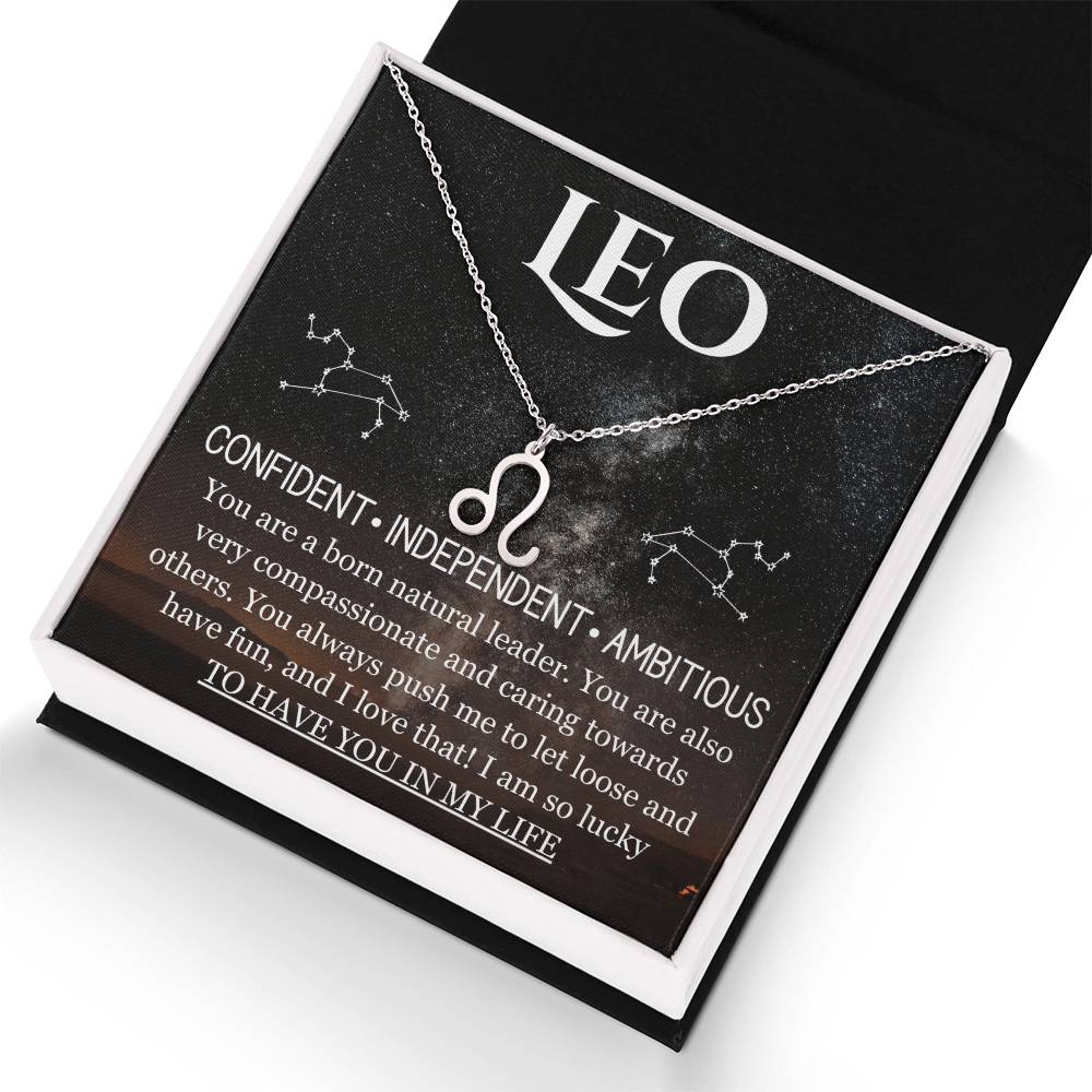 Leo-Zodiac Symbol Necklace