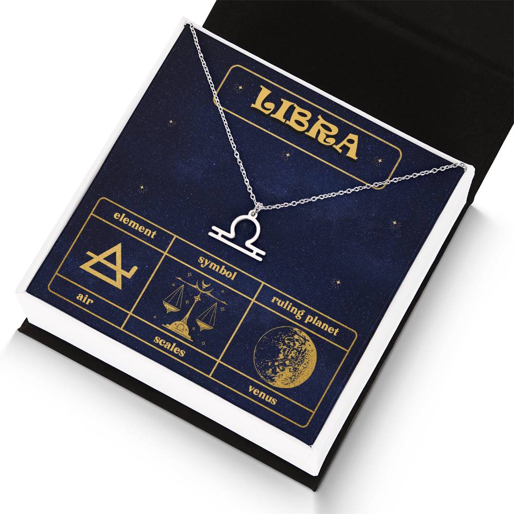 Libra- Zodiac Symbol Necklace