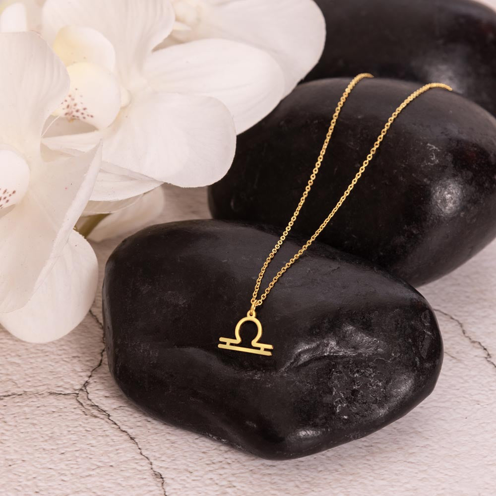 Libra- Zodiac Symbol Necklace