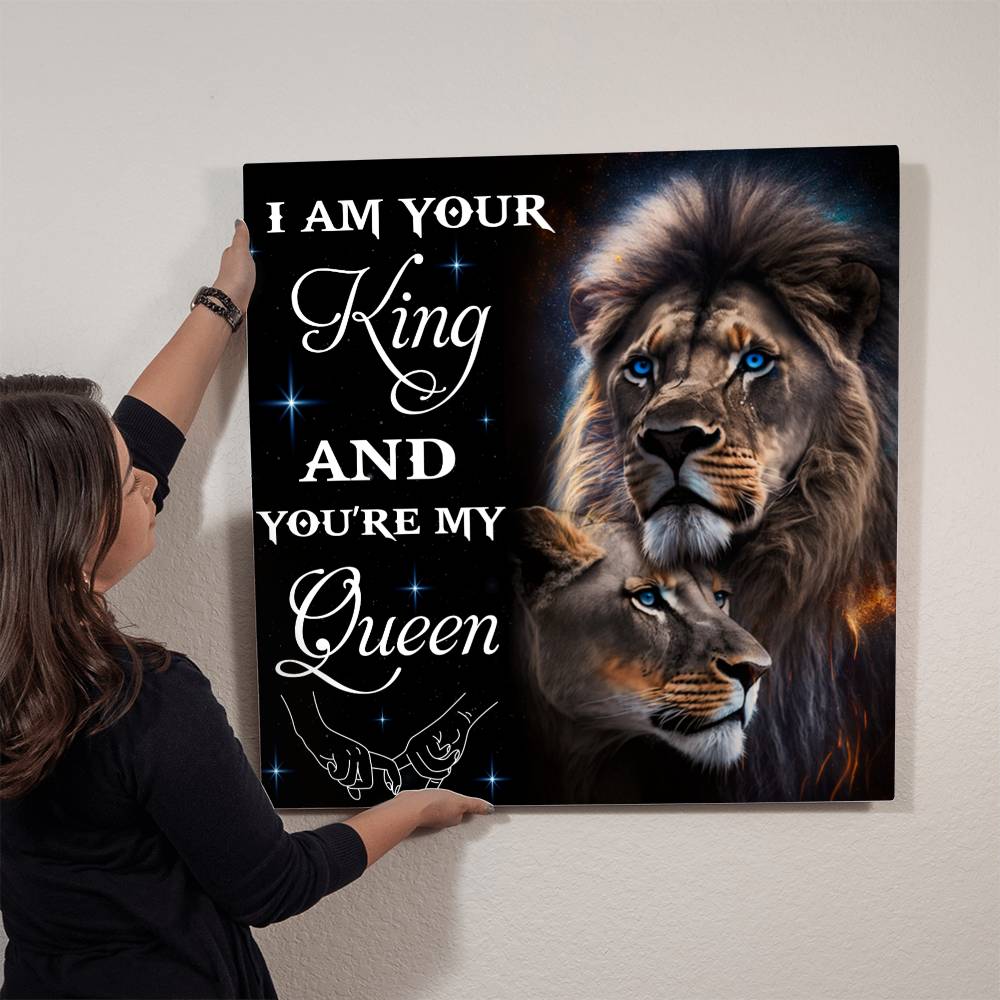 Crowned  Love : Metal Prints, Anniversary Gift, Gift For Soulmate, Birthday Gift, Gift For Wife