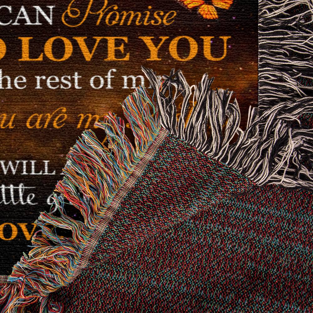 A Grandmother's Eternal Embrace: Heirloom Woven Blanket - Gift for granddaughter