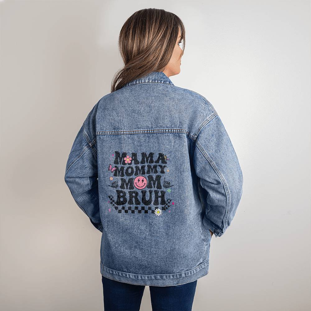 Oversized Denim Jacket, Perfect Birthday Surprise, Perfect gift  for mom