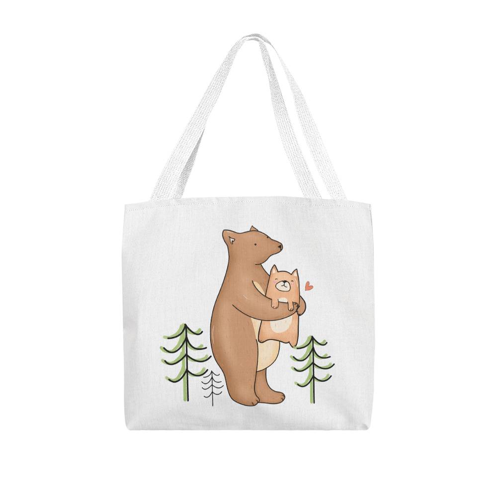 Mama Bear's Embrace: Classic Tote Bag - A Heartfelt Birthday Gift for Mom, Gift for Mom