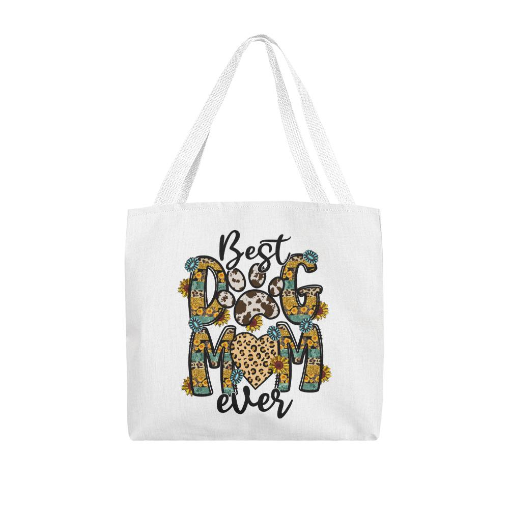 Dog Love Mom: Personalized Classic Tote - Perfect Gift for Your Fur-Loving Mom,Gift for Mom, Gift For Mother