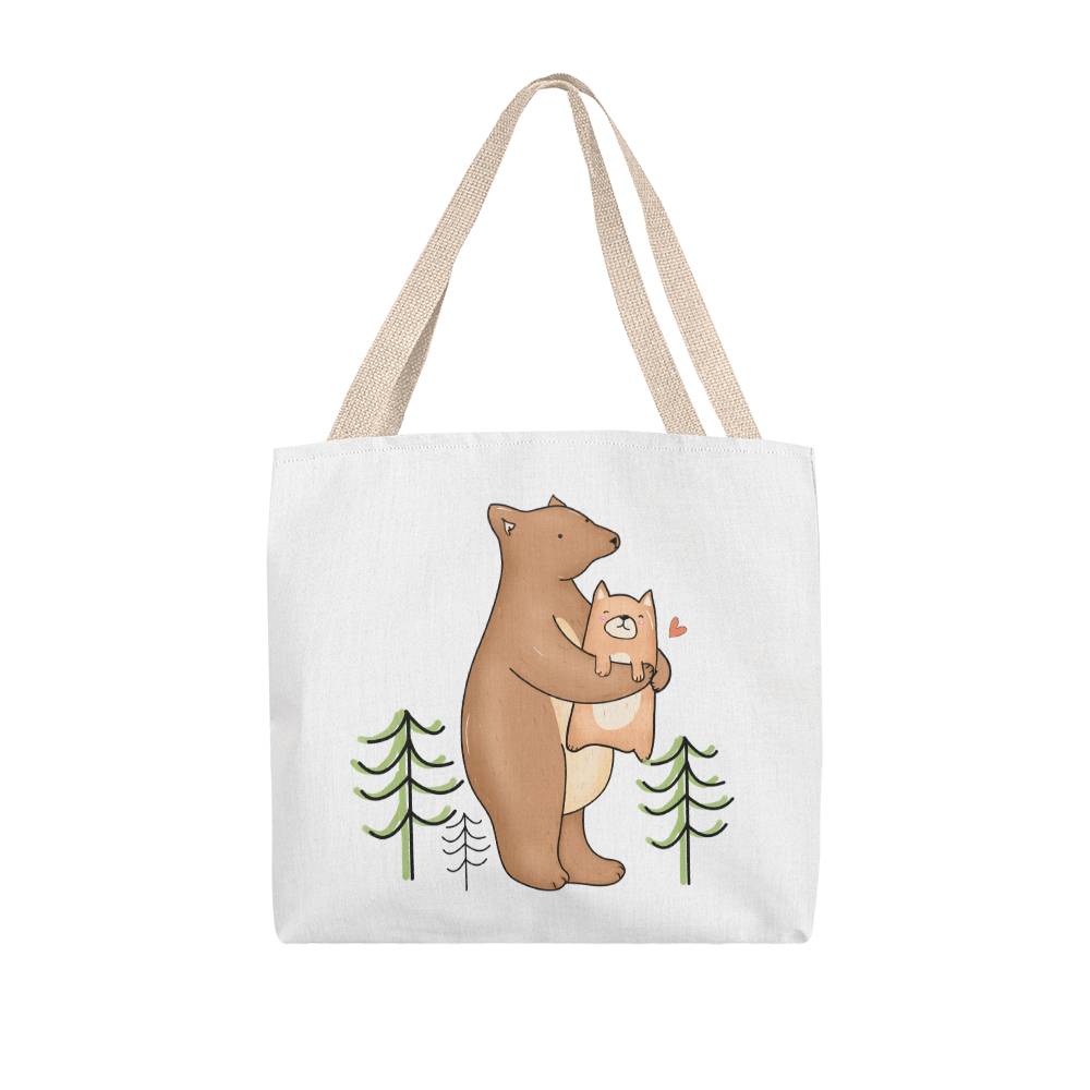 Mama Bear's Embrace: Classic Tote Bag - A Heartfelt Birthday Gift for Mom, Gift for Mom