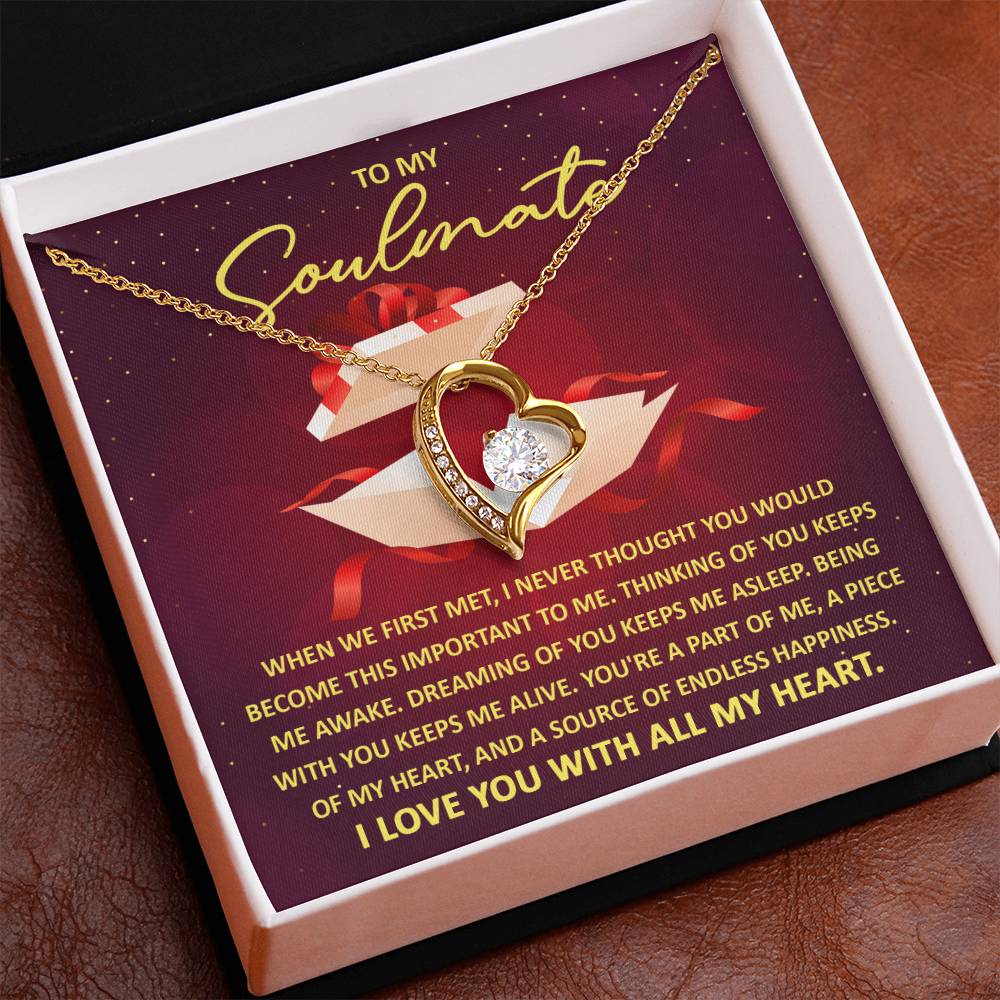 Thinking Of You- Forever Love Necklace- Gift For Wife, Gift For Soulmate