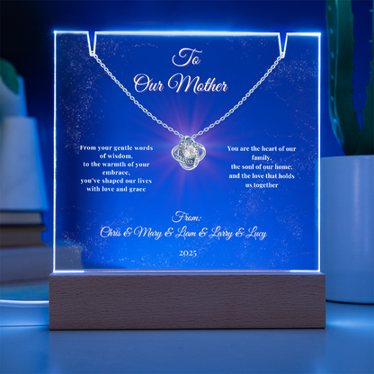 Glowing Tribute to the Heart of Our Family-Gift for Mother, Ma Ma, Mom