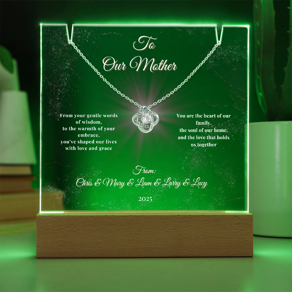 Glowing Tribute to the Heart of Our Family-Gift for Mother, Ma Ma, Mom