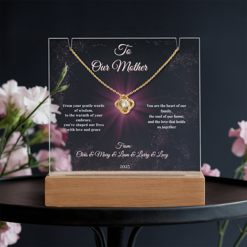 Glowing Tribute to the Heart of Our Family-Gift for Mother, Ma Ma, Mom